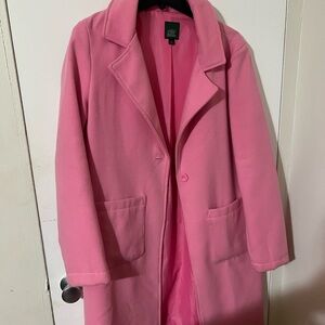 Chic Pink Trench Coat for Women